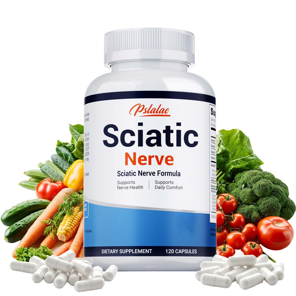 [Sciatic Support Supplement] Sciatic Nerve - With Vitamin B Complex, Acetyl-L-Carnitine And Benfotiamine - Support Bone And Nerve Health - Sciatic Support Supplement - Gluten Free - 120pcs