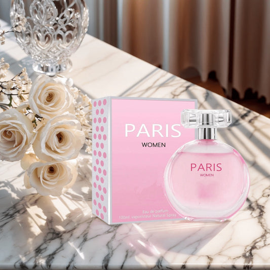 PARIS WOMEN Women's Perfume Spray, an Excellent Gift, with a Gourmand Fragrance, Suitable for Daytime and Casual Use, Appropriate for All Skin Types, in a Classic Bottle, 3.4 Fluid Ounces.