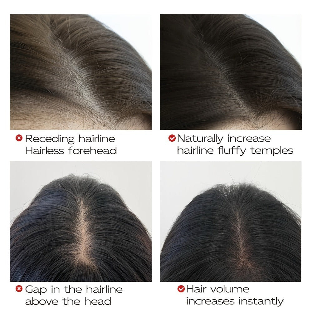 Hair Color Pen Root Touch-Up Stick with Brush | Waterproof Temporary Gray & White Hair Coverage | Plant Squalane Formula | Fast Seamless Application | 3 Shades