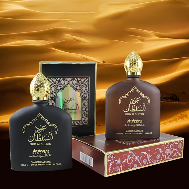 Arab Dubai Middle East Men's Perfume Black Brown 3.38oz Fragrance Perfume Spray Perfume Lasting Fragrance Flowers And Fruits Wood Fragrance Party Sports Perfume Couple Date Dinner Perfume Satisfaction Gift Perfume