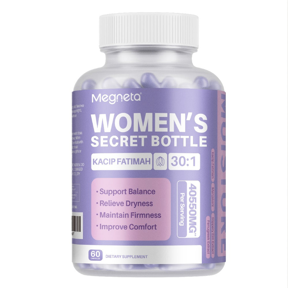 [Surprise! Ships in Valentine'S Day Packaging!!]Wap for Women: Herbal Blend with Kacip Fatimah, Fenugreek, Slippery Elm Bark, Manjakani And Maca Root for Moisture, PH Balance, Natural Elasticity, 60 Capsules, 30-Day Supply