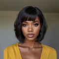 Bob Wig Human Hair BOB Wigs for Black Women Human Hair Glueless Wigs Human Hair Pre Plucked Pre Cut Pixie Virgin Brazilian Human Hair Wigs