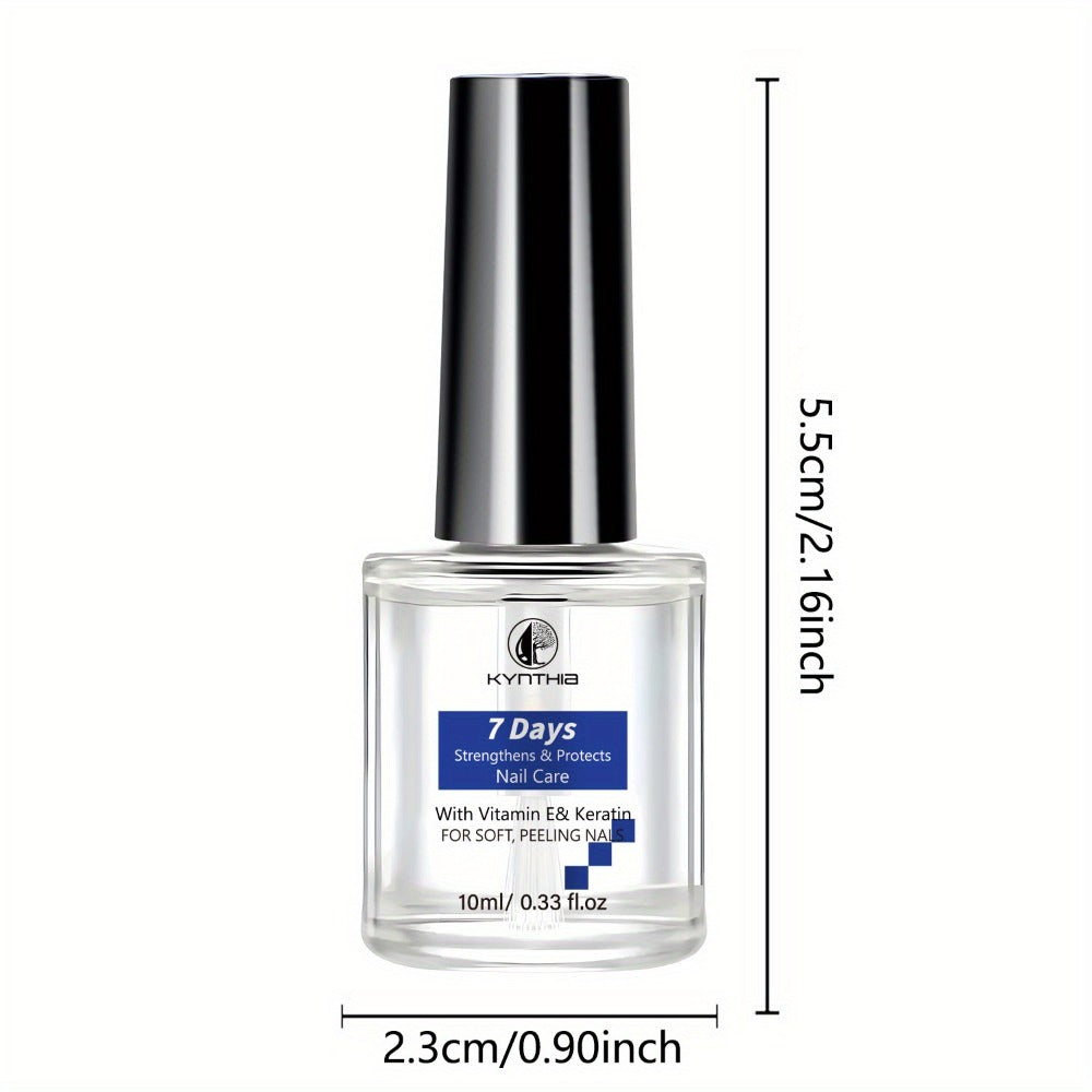 0.34oz/0. 33fl. Oz Nail Strengthener Oil, 7 Days Protection with Vitamin E & Keratin for Soft, Peeling Nails, Nail Care Serum to Stop Nails from Chipping and Peeling
