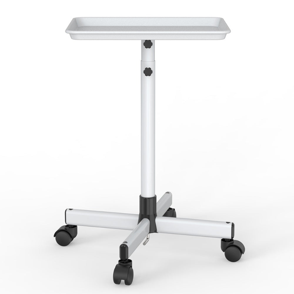 30'' - 42'' Height Adjustable Premium Salon Tray on Wheels, Salon Rolling Tray Trolley