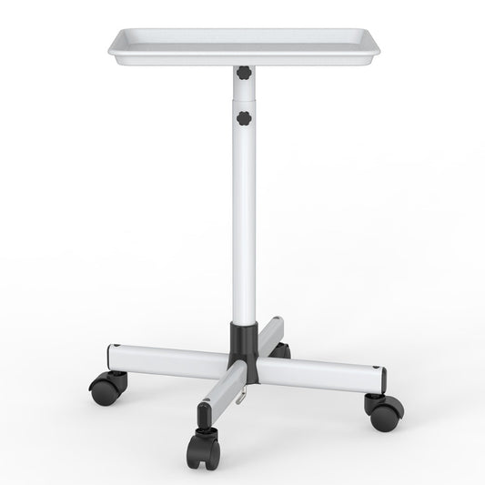 30'' - 42'' Height Adjustable Premium Salon Tray on Wheels, Salon Rolling Tray Trolley