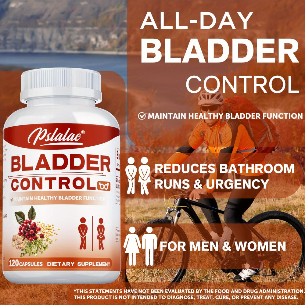 Bladder Control - with Cranberry, Pumpkin Seed, Soy Germ, Supports Urinary Tract Health, Supports A Good Night Sleep, for Women & Men - 120pcs
