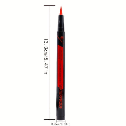 Liquid Eyeliner Pen Set 12pcs – Long-Lasting Precise Fine Tip, Natural Makeup Effect, No Smudge No Tingle, All Skin Colors, for Daily Wear, Performances & Parties, Women's Makeup Gift