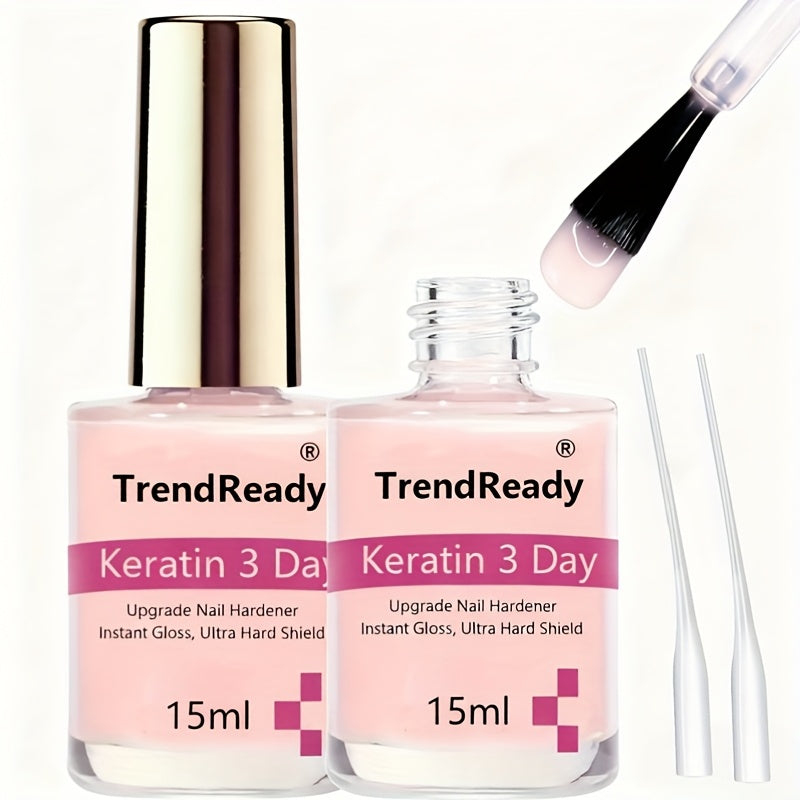Nail Strengthener for Weak Nails: 4-In-1 Natural Nail Protein Hardener Extra Strong And Growth - Long-Lasting And Fast-Drying Polish for Weak, Splitting, And Brittle Nails