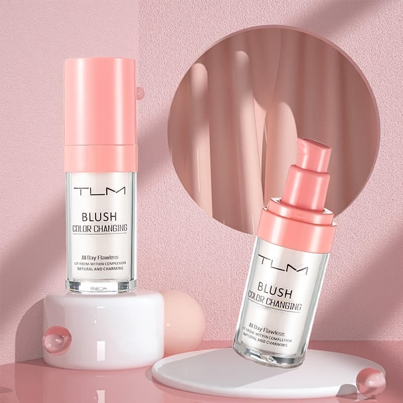 TLM Foundation And Blush Combination, Natural Makeup Base, Easy to Use, Suitable for All Kinds of Makeup Bases, Give Women a Good Christmas Gift