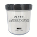 4oz Professional Transparent/Pink/White/Nude Beige Acrylic Nail Powder Suitable for Acrylic Nail Extensions & 3D Nail Art, No Lamp Required Polymer Powder for DIY Nail, Suitable for Nail Sculpting, Polishable for - Use