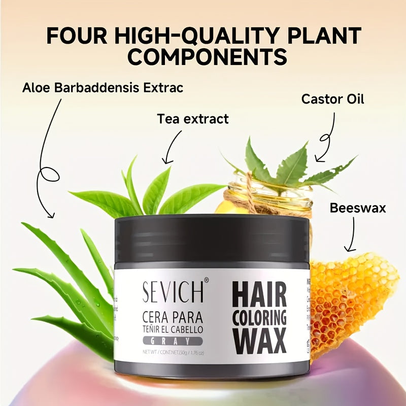SEVICH Hair Dye Wax - Fun, Temporary Hair Coloring for Parties, Cosplay & Festivals - Instant Color Change & Strong Hold Styling Wax