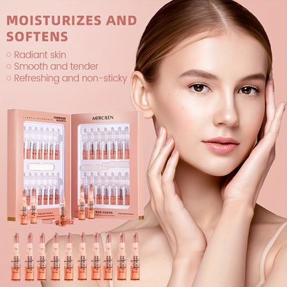 Hydrating Face Serum Collagen Glycerin Brightening Moisturizing Alcohol Free Fragrance Free for Normal Sensitive Skin Unisex Skincare 1.42oz