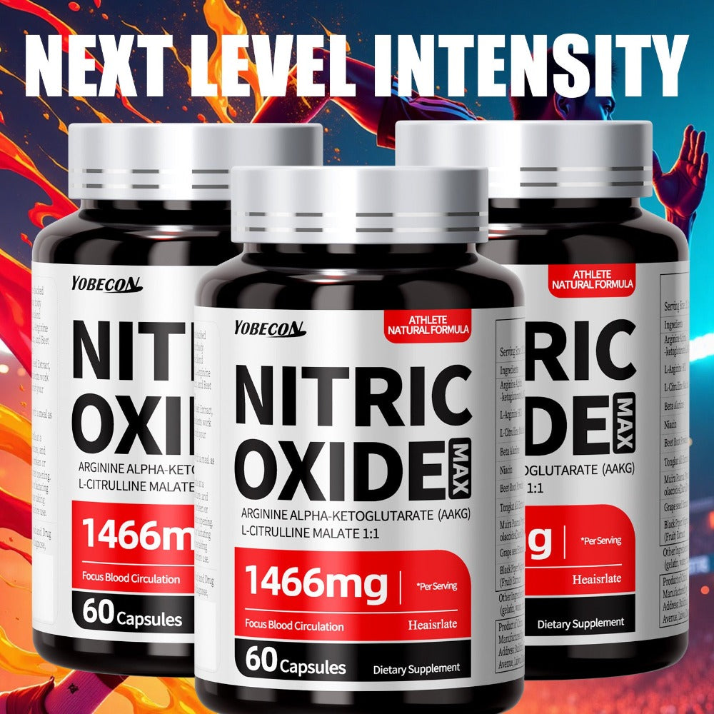 1466mg Nitric Oxide Supplement- Body Health Supplement with L Arginine, L Citrulline& Natural Beet Root, Suit for Athletes, Trainers, Men And Women, Ideal Gift