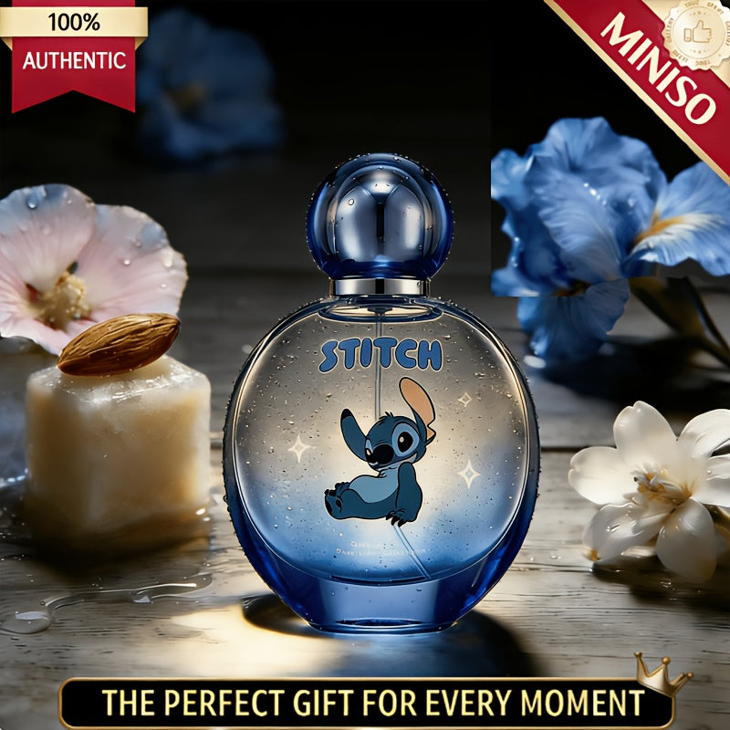 [Mother's Day] Disney Stitch and Angel Couple's Perfume Set, 1.69oz / 50ml Natural Extract Fragrance, Fresh and Sweet Floral Scent, 24-Hour Long-Lasting Fragrance, Men's and Women's Perfume, Best Women's Perfume Gift Set, Stitch Series Product, Perfect Mo