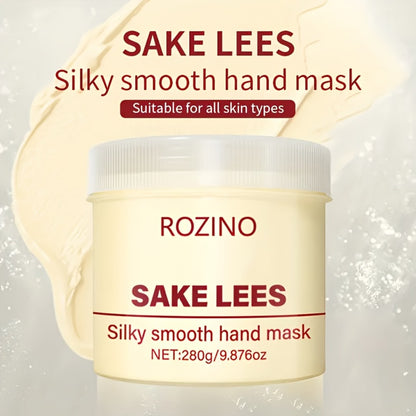 Hand Mask Cream 280g Moisturizing Brightening with Licorice & Distillers Grains – Deep Hydration for Dry Rough Peeling Hands, Hypoallergenic Anti-Aging Skin Care Treatment for Women
