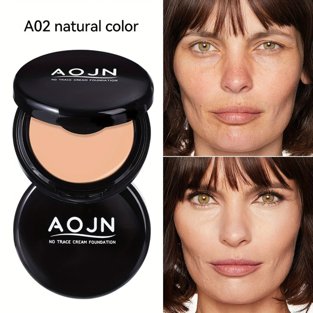 Concealer Powder Oil Control 24H Waterproof Matte Finish - Long-Lasting Natural Coverage 3 Shades for All Skin Tones Light Natural Pink Women