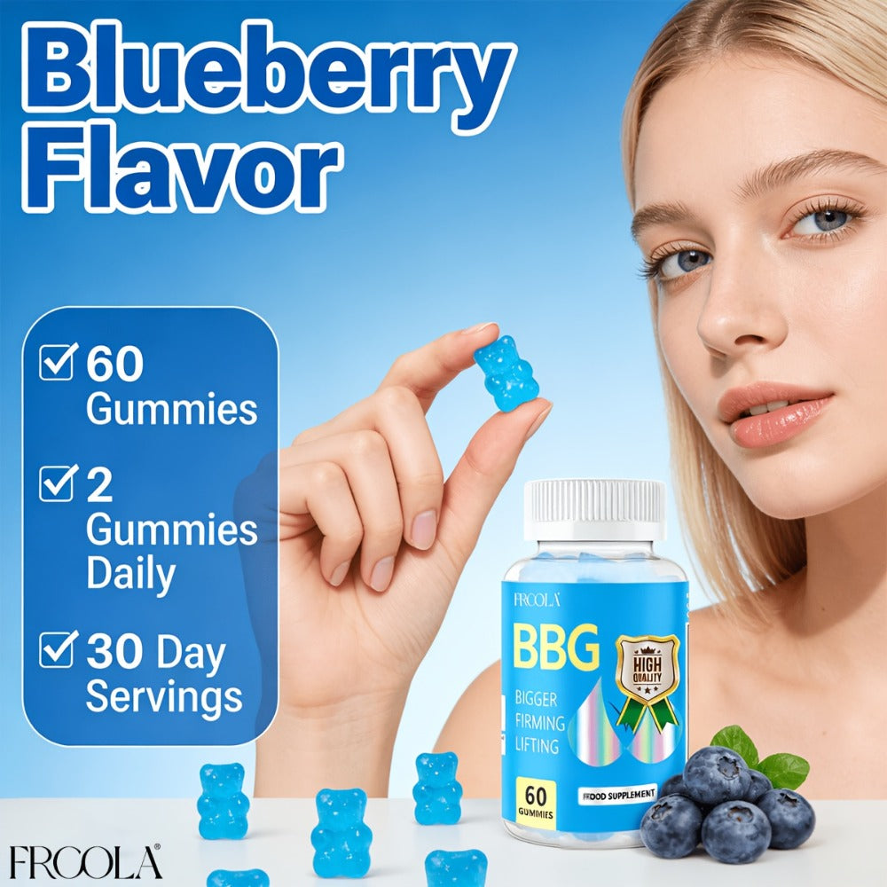 BBL 60 Gummies for Women, Exuding Feminine Charm, Confident And Shining, Strawberry Flavored