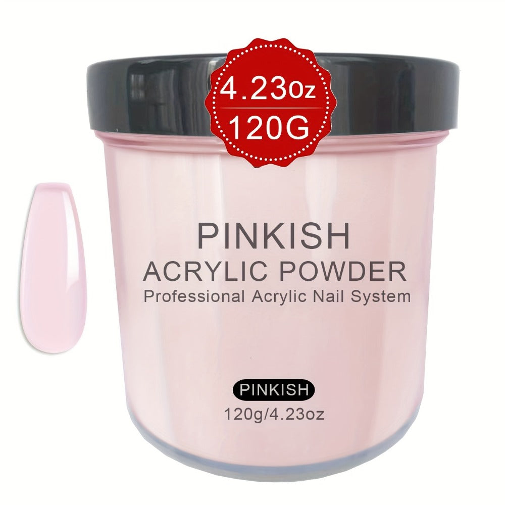 4oz Professional Transparent/Pink/White/Nude Beige Acrylic Nail Powder Suitable for Acrylic Nail Extensions & 3D Nail Art, No Lamp Required Polymer Powder for DIY Nail, Suitable for Nail Sculpting, Polishable for - Use