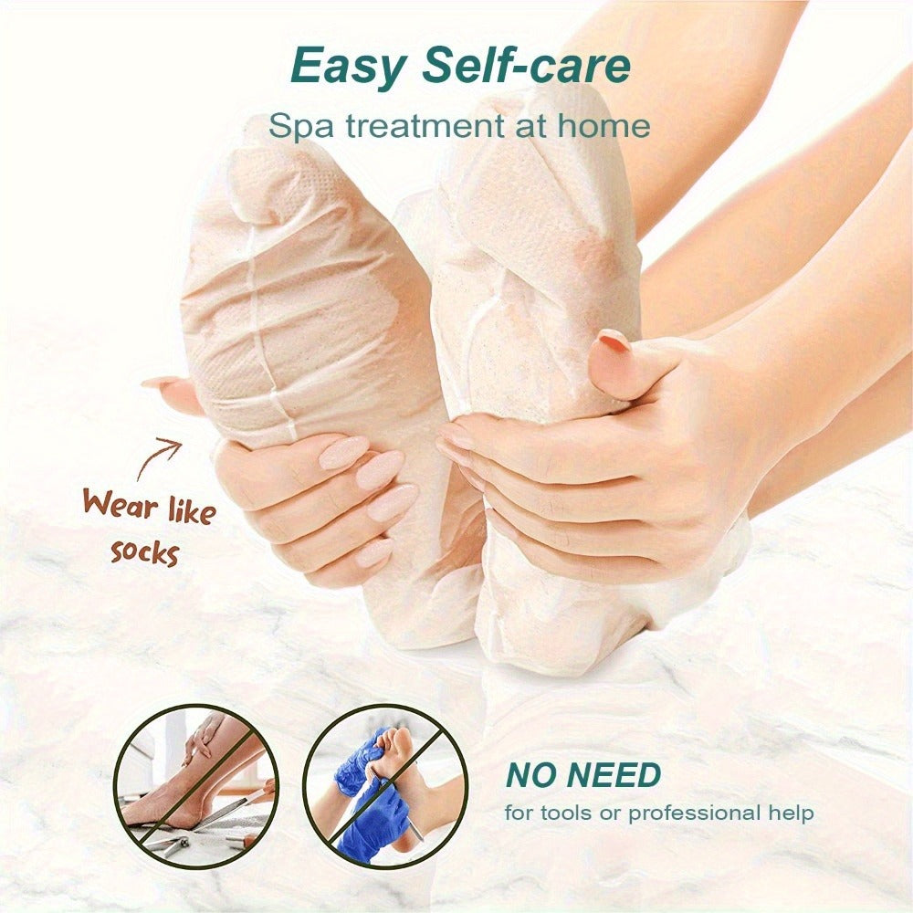 Foot Mask - Exfoliator Off Dead Skin Remover, Firming, Hypoallergenic, for Smoothing, Moisturizing And Brightening Hands And Feet, Reappearance of Tight Skin, Soft Smooth Touch Feet