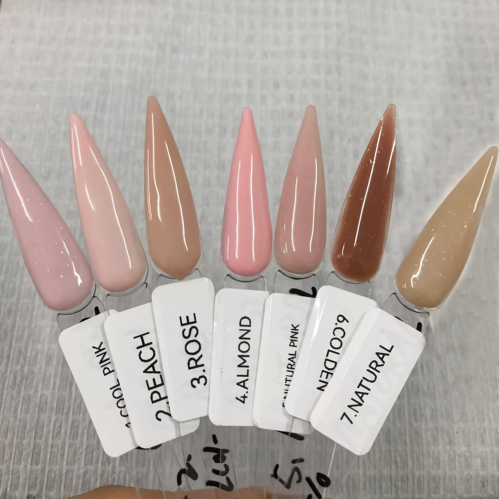 Professional Acrylic Nail Powder System - 4oz Rose, Peach, Almond & Natural Pink for Extensions, Sculpting & 3D Art, Formaldehyde-Free, No Lamp Needed, Comes in Durable Container or Box, Sleek Design for Nail Tech Supplies, 3D Nail Art | Professional