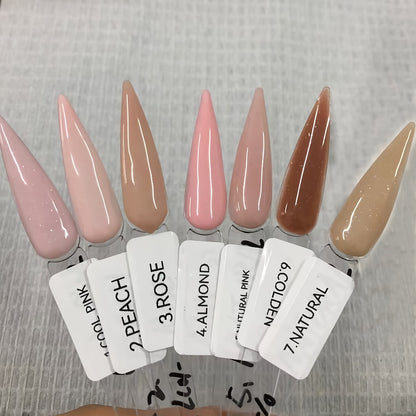 Acrylic Nail Powder 4oz - Professional Rose Peach Almond Natural Pink Formaldehyde-Free System for Nail Extensions Sculpting 3D Nail Art No Lamp Needed Nail Tech Supplies