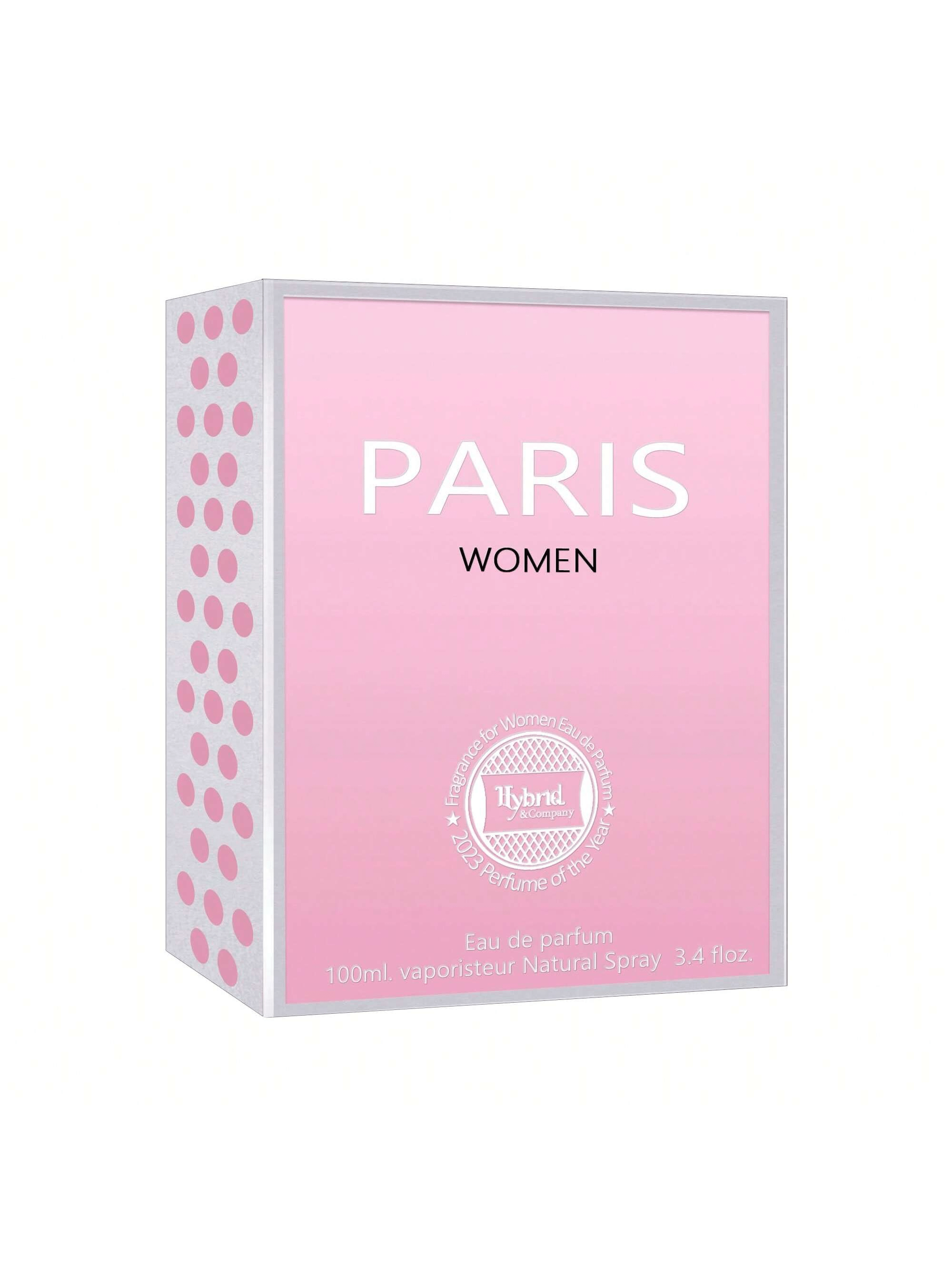 PARIS WOMEN Eau De Parfum Spray For Women, Wonderful Gift, Gourmand Fragrance, Daytime And Casual Use, For All Skin Types,A Classic Bottle,3.4 Fluid Ounce