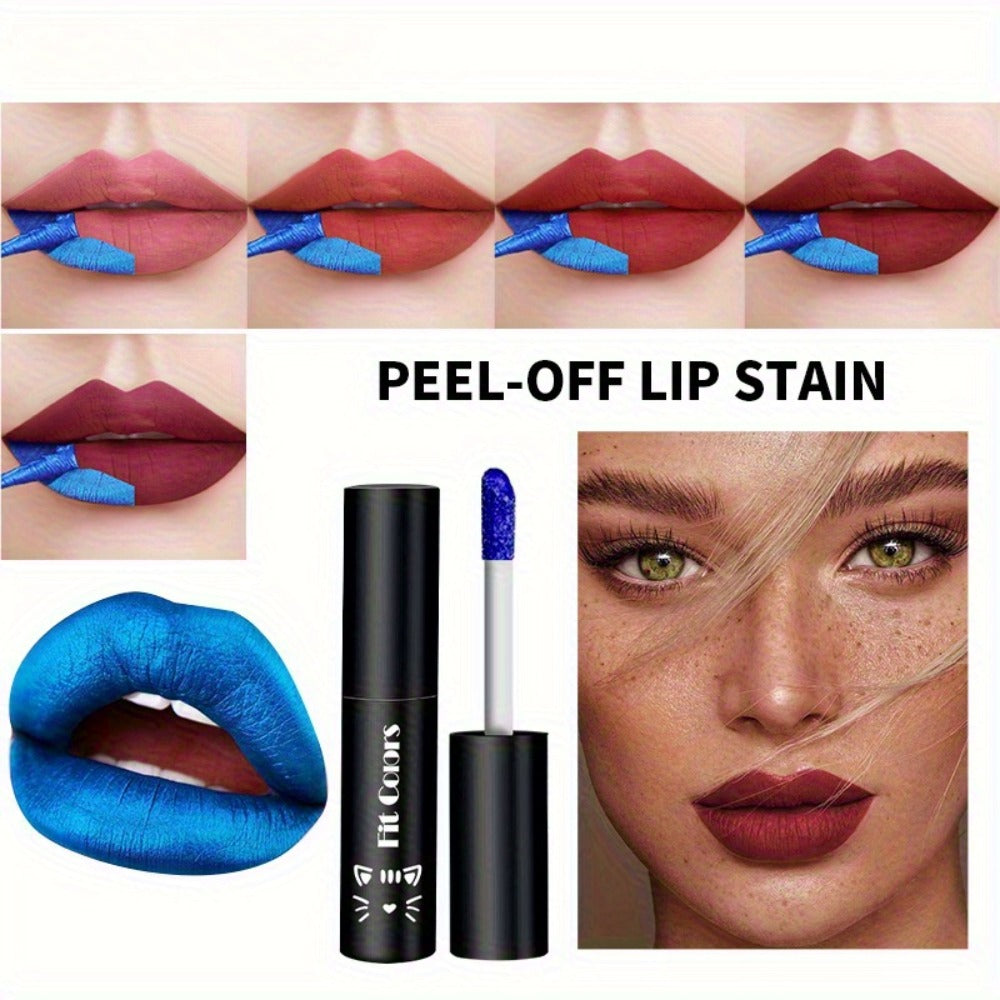 Matte Lip Gloss Set 3pcs Waterproof Long-Lasting Smudge-Proof Liquid Lipstick - Electric Blue Cobalt Shades Vegan Formula All Skin Tones Bold Lip Makeup Women