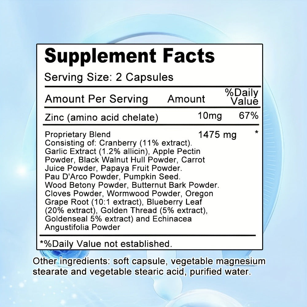 PARA BLAST Capsule Supplement - Contains Black Walnut, Wormwood Powder, Cranberry - Supports Holistic Health - 120 Capsules
