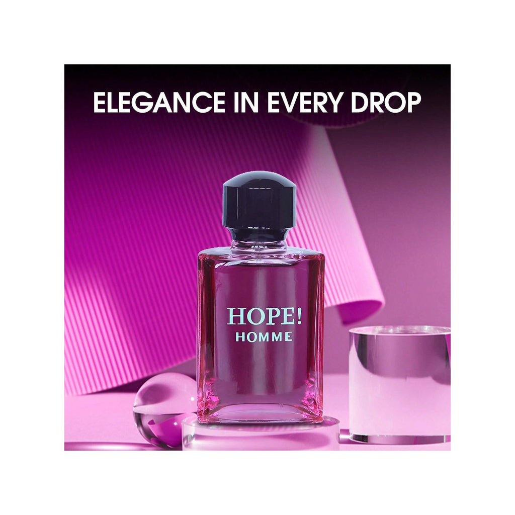 Cologne Spray for Men Hope Homme, Warm Woody Notes, A Distinct, Fashionable, Modern, and Captivating Scent, Festival Gifts for Every Occasion.