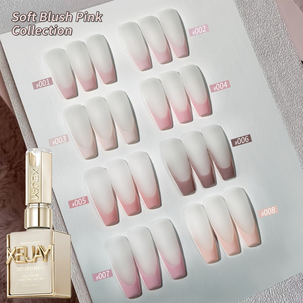 8pcs 0.51oz Gel Nail Polish Set Semi Permanent Gel Polish Kits All for Manicure Kit Soak Off LED Vernis Nail Art DIY Home Salon Gift for Women