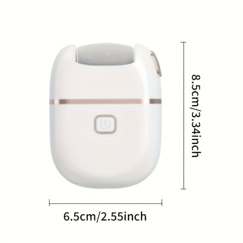 2Set 6Heads And 1Set 3Heads, Rechargeable Electric Foot Grinder for Cracked Heels & Removal - Thick Light Beige Polishing, 3Replacement Grinding Heads, 2Speed Settings, Portable And Easy to Use with USB Charging, IPX5