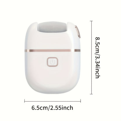 Electric Foot Grinder Rechargeable Callus Remover for Cracked Heels 3 Replacement Heads 2 Speed Settings USB Charging IPX5 Waterproof Portable Pedicure Tool