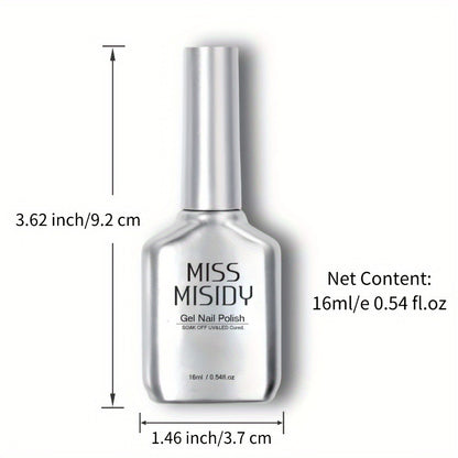 Black Gel Nail Polish 16ml — Special Deep Black Soak Off LED/UV Gel Polish for Nail Art, Semi-Permanent Long-Lasting Gel Enamel | Asian-Inspired Collection
