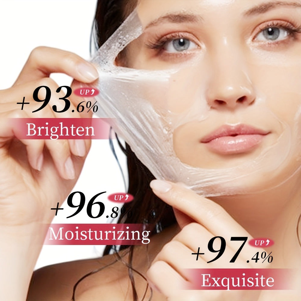 2pcs/3pcs Collagen Night Mask with Brush - Elasticity and Moisturizing Care, Contains Hydrolyzed Collagen, Niacinamide, Sodium Hyaluronate and Vitamin C - Korean Skincare Product Formulas, 2. 71oz