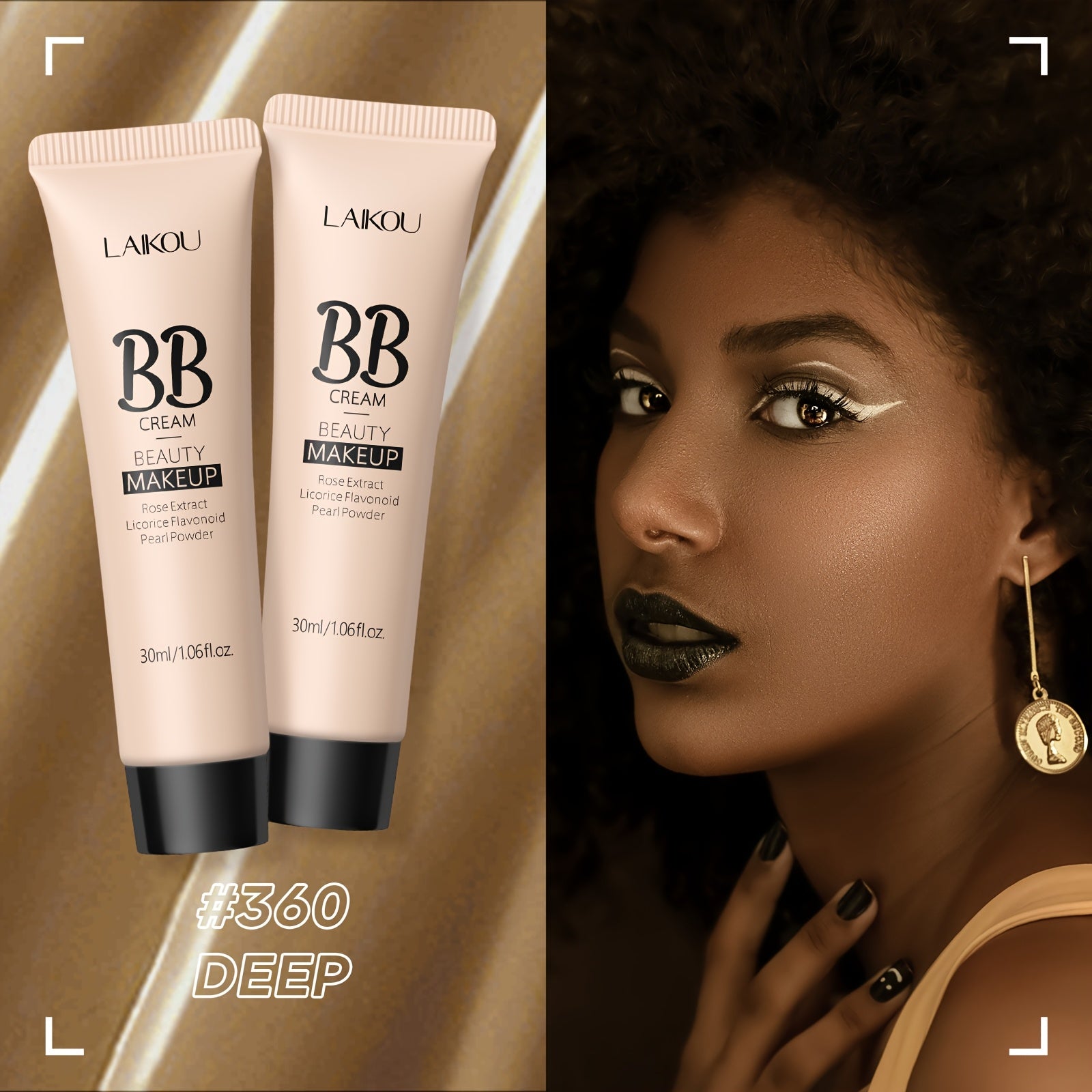 Buy 1 Take 1 - LAIKOU Long Wearing BB Cream 30ml/1.06fl.oz., Waterproof Hide Pores Concealer Make Up, Makeup Foundation, Cover Blemishes Make Up Cream