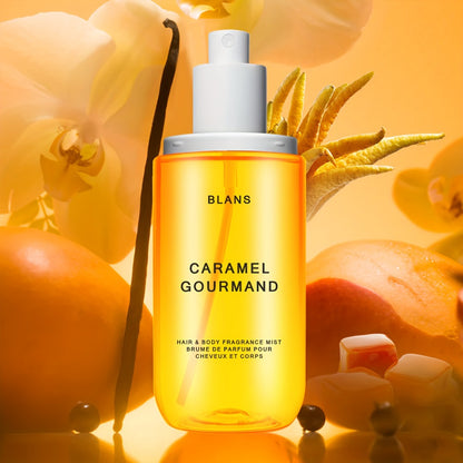 Body & Hair Perfume Spray for Women 3.38 oz - Caramel Gourmand Scent, Moisturizing Fragrance Mist for Skin Body & Hair, Travel Size, Perfect Gift for Valentine's Day & Mother's Day