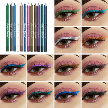 Eyeliner Pencil Set 12 Colors 2-in-1 Eyeliner Eyeshadow Matte Waterproof Long Lasting Eye Makeup Kit Easy to Apply for All Looks
