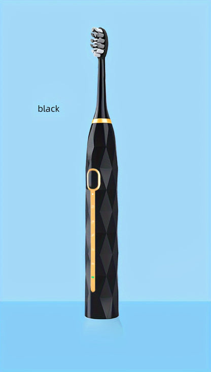Sonic Electric Toothbrush IPX8 Waterproof with 8 Replacement Brush Heads, USB Rechargeable 500mAh, Metal Shaft, Travel Case & Toothbrush Holder, for Adults Men & Women, 5 Color Options