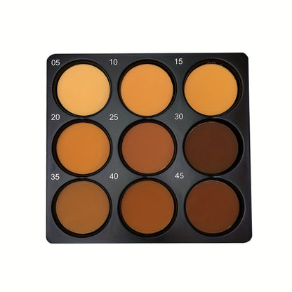 Contour and Concealer Palette 9 Colors Matte Waterproof Oil Control 3D Natural Makeup Effect Eyeshadow Foundation for All Skin Types