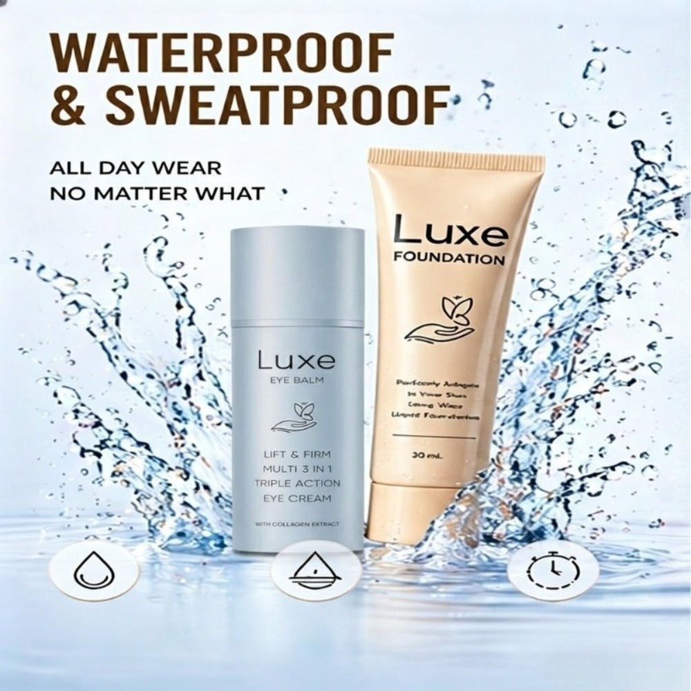 4pcs Luxury Set! Includes: 1 Multifunctional Liquid Foundation, 1 Dedicated Eye Cream Applicator, And 2 Foundation Brushes. Its Supports Layer-By-Layer Concealing to Create a Natural And Radiant Makeup Effect; Blurs Imperfecti