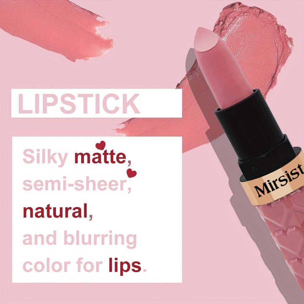 Matte Lipstick Set 6 Colors Waterproof Long Lasting Lip Gloss - Smudge Proof Non-Fading Velvet Lip Color Berry Red Tones for All Skin Types Daily Wear Special Events Holiday Gift