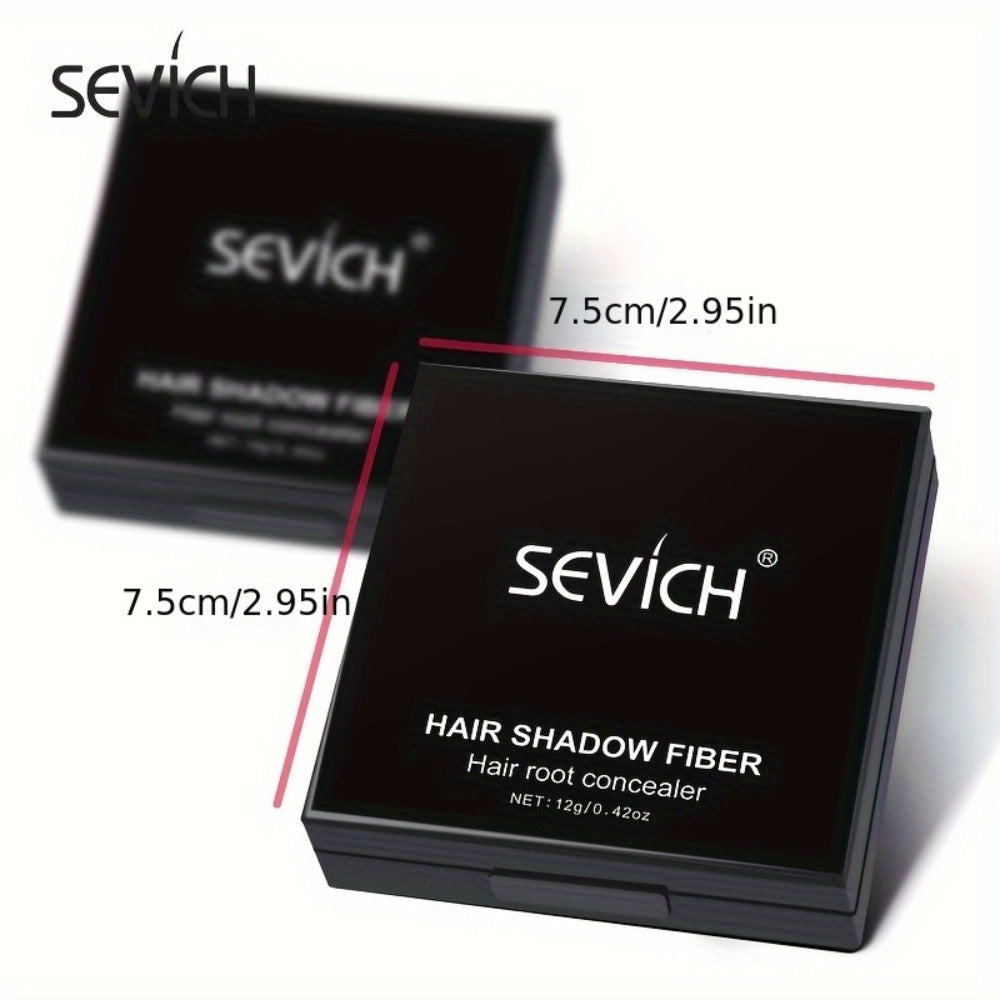Hairline Powder Root Touch Up — SEVICH 12g Gray Coverage Hair Shadow, Bald Spot Concealer, 24H Stain-Proof with Plant Squalane, for Women & Men, Coffee