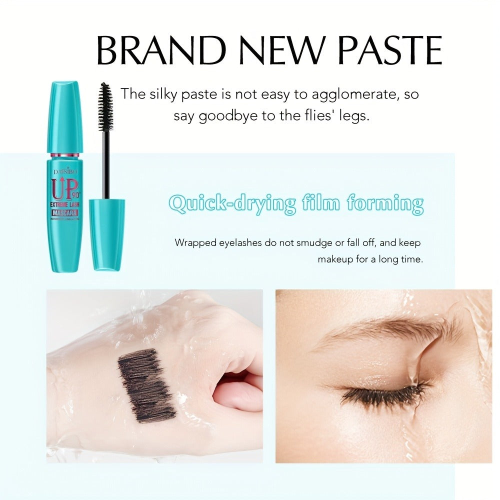 Mascara Set 4-Pack 4D Waterproof Volumizing Lengthening Curling Long Lasting Black Lash Mascara for Fuller Thicker Lashes All Skin Types
