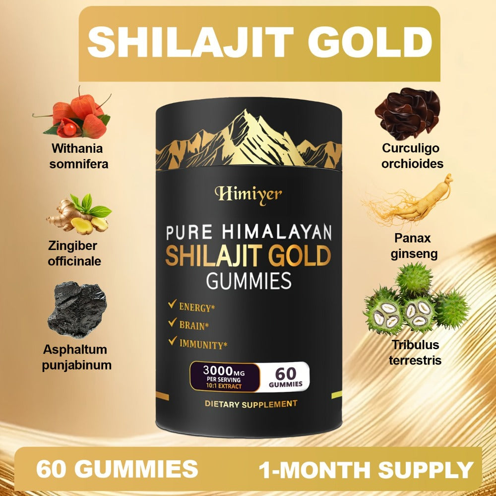 Buy 2 Get 1 Free - A Powerful Combination Of 3000Mg SHIlijit, Ginger, Hoofgrass, Ginseng And Ashwagandha! Multi-mineral And Phytonutrient Supplement
