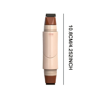 Eyeliner Stamp Pen 3PCS Double-Headed Rotating Waterproof - Quick-Dry Smudge-Proof 24H Wear Winged Liner Stamp for Perfect Cat Eye, Black & Brown, Beginner-Friendly Eye Makeup
