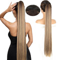 Stylish Long Ponytail Wig for Women Made from High-Temperature Fiber, Featuring Straight Hair And a Easy Design, Perfect for Everyday Use And Festive Occasions