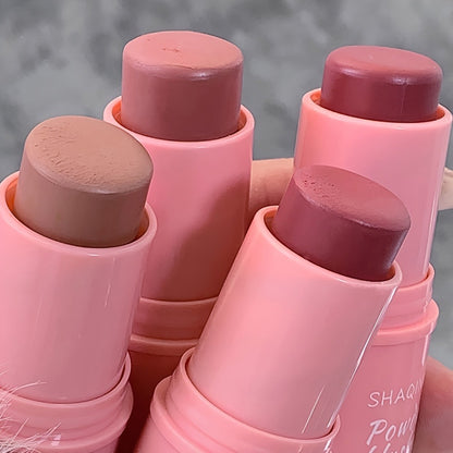 Blush Stick Set — 3-Piece Multifunctional Cream Blusher | Matte & Brightening Formula | Natural Everyday Makeup | Travel-Friendly Compact Design