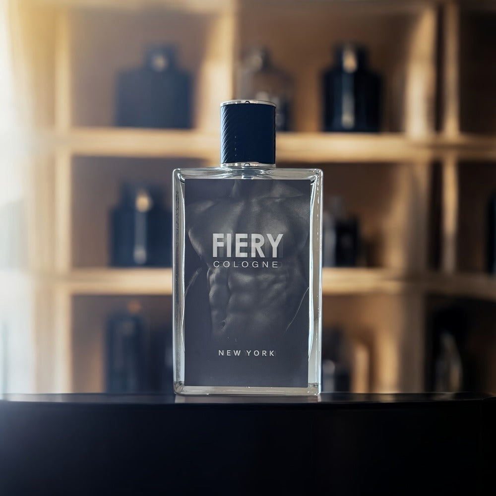 Fiery New York Men's Cologne Eau de Parfum Spray - Long Lasting Bold Citrus Spice Scent with Lemon Orange Cardamom - Mens Perfume for Daily Wear Dates & Gifting