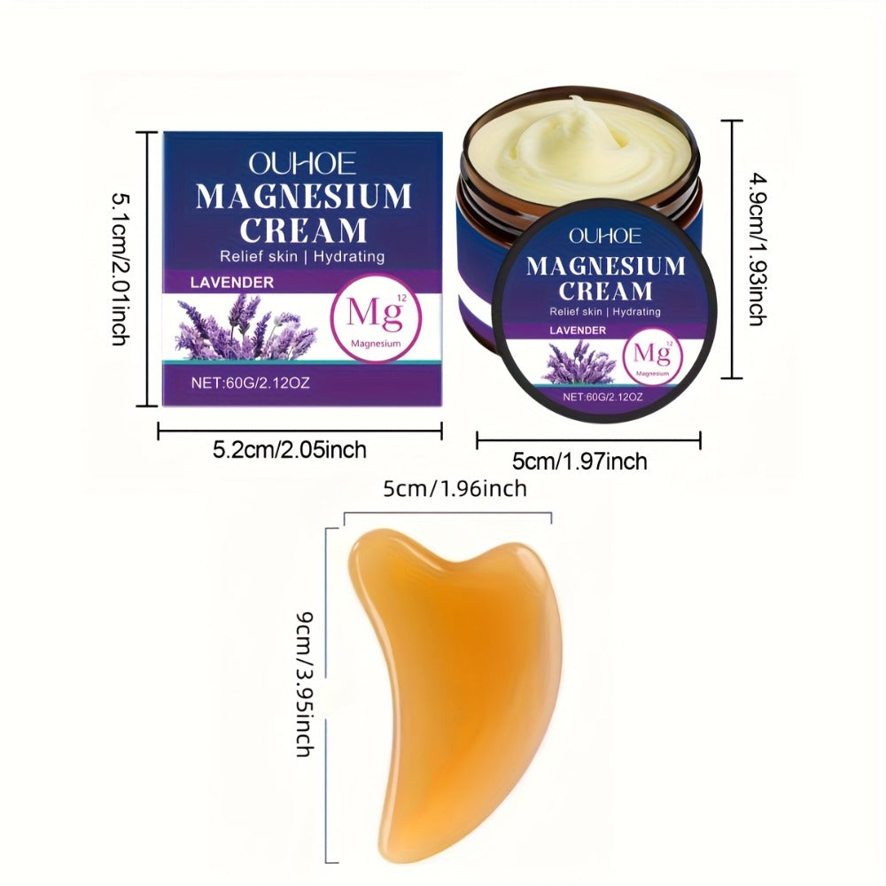 Purchase One And Receive Another for at No Cost, Featuring a Magnesium Cream for Body Massage, a Lavender Body Cream That Provides Long-Lasting Hydration, Enriched with Plant Squalane, a Moisturizing Formula Tailored for Athletes And Seniors