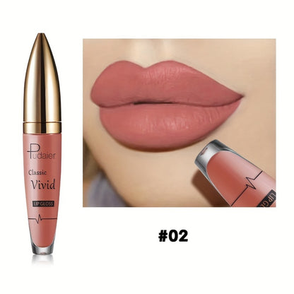 Matte Liquid Lipstick by Pudaier – Long-Lasting Nude Lip Color with Plant-Based Squalane, Hydrating & Smooth Formula, 8 Shades Available, Perfect for Daily Wear, Parties & Gifting